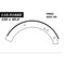 Centric Parts PREMIUM BRAKE SHOES 111.0166 - alternate 3